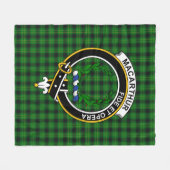 Clan MacArthur Ancient Hunting Tartan Pset Fleece Deken (Voorkant (Horizontaal))