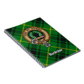 Clan MacArthur Crest over Tartan Notitieboek (Rechterzijde)