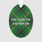 Clan MacArthur Crest over Tartan Ornament (achterkant)