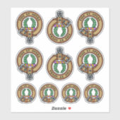 Clan MacArthur Crest Sticker Set (Vel)
