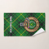 Clan MacArthur Crest sur Tartan (Serviette à main)