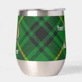 Clan MacArthur Crest sur Tartan (Gauche)