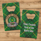Clan MacArthur Crest sur Tartan