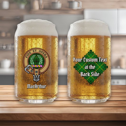 Clan MacArthur Crest sur Tartan