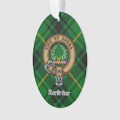 Clan MacArthur Crest sur Tartan (devant)