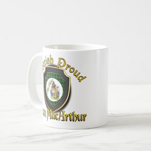 Clan MacArthur Scottish Fier Cups Mugs (Devant gauche)