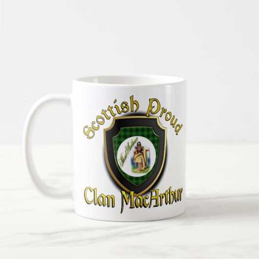 Clan MacArthur Scottish Fier Cups Mugs (Gauche)