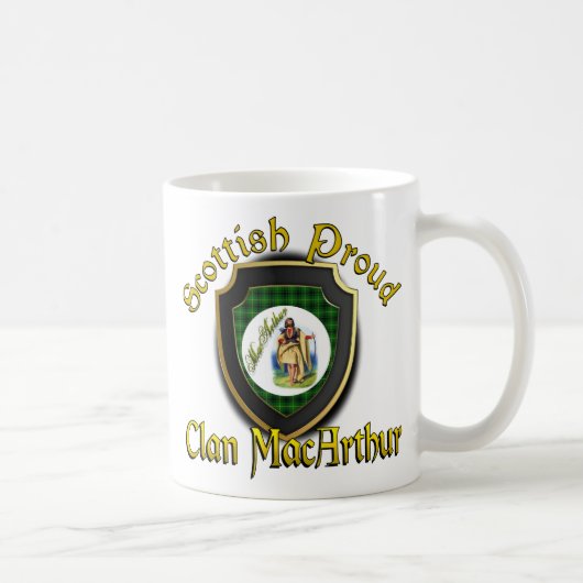 Clan MacArthur Scottish Fier Cups Mugs (Droite)