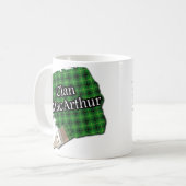 Clan MacArthur Tartan Paint Brush Cup Mug (Devant gauche)