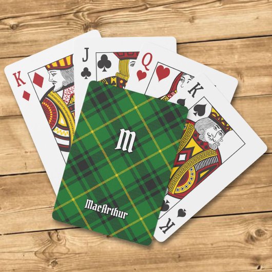 Clan MacArthur Tartan Pokerkaarten