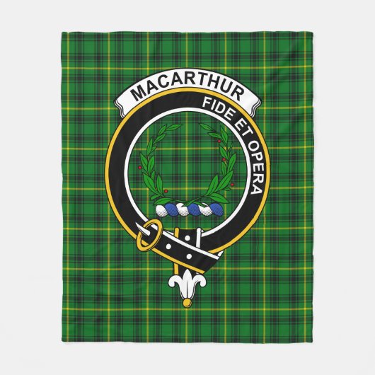 Clan MacArthur Tartan Pset Fleece Deken (Voorkant)