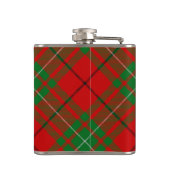 Clan MacAulay Crest boven Tartan Heupfles (Achterkant)