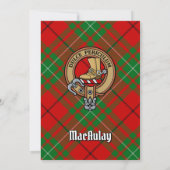 Clan MacAulay Crest Invitation (Dos)