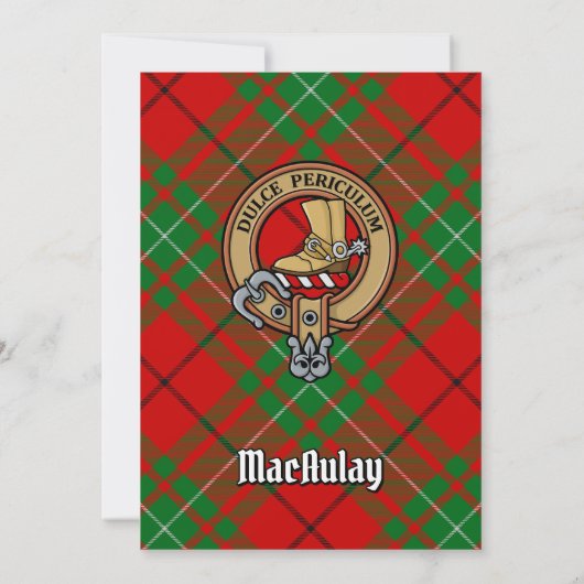 Clan MacAulay Crest Invitation (Dos)