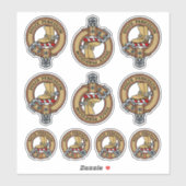 Clan MacAulay Crest Sticker Set (Vel)