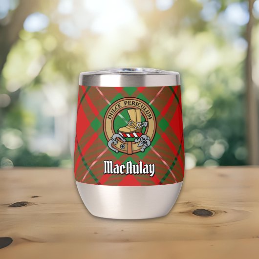 Clan MacAulay Crest sur Tartan