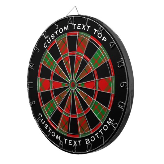 Clan MacAulay Tartan Dart Board Dartbord (Voorkant Rechts)