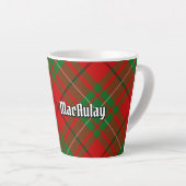 Clan MacAulay Tartan Latte Mug (Angle droit)