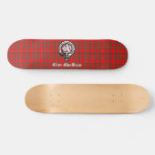 Clan MacBean Crest Badge & Tartan Skateboard (Horizontaal)