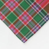 Clan MacBean Pset Red Green Tartan Check Pattern Fleece Deken (Hoek)