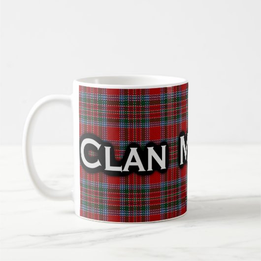 Clan MacBean Tartan Scottish Koffiemok (Links)