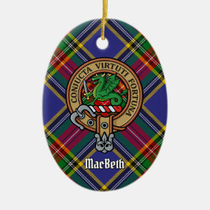Clan MacBeth Crest Ceramic Ornament