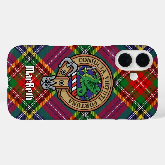 Clan MacBeth Crest Coque-Mate coque iphone (Verso (horizontal))