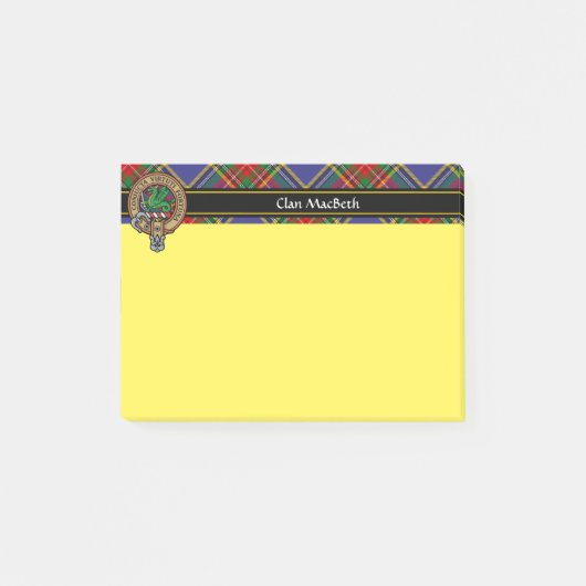 Clan MacBeth Crest Post-it Notes (Voorkant)