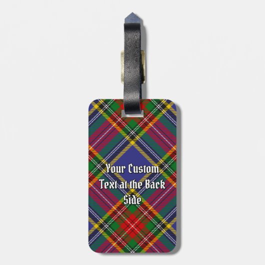 Clan MacBeth Tartan Bagagelabel (Achterkant verticaal)