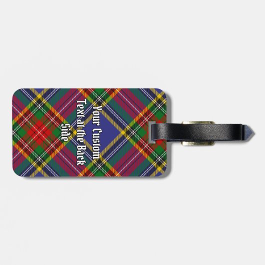 Clan MacBeth Tartan Bagagelabel (Achterkant horizontaal)