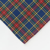 Clan MacBeth Tartan Blue en Red Pset Fleece Deken (Hoek)