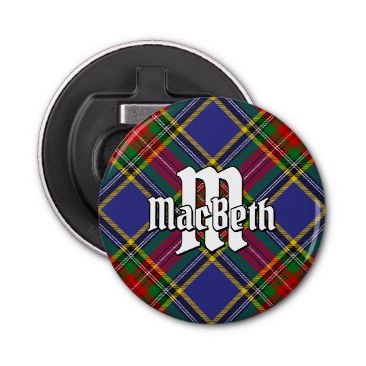 Clan MacBeth Tartan Bottle Opener (Voorkant)