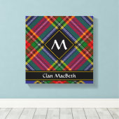 Clan MacBeth Tartan Canvas afdrukken (Insitu (Houten vloer))