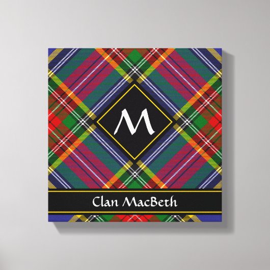 Clan MacBeth Tartan Canvas afdrukken (Voorkant)