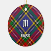 Clan MacBeth Tartan Ceramic Ornament (Links)