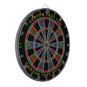 Clan MacBeth Tartan Dart Board Dartbord (Voorkant Links)