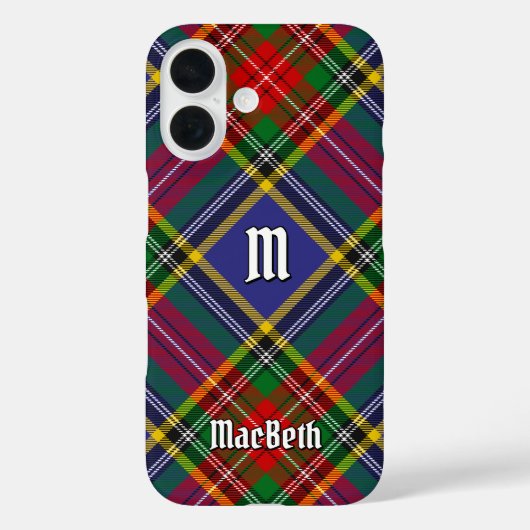 Clan MacBeth Tartan Hoesje-Mate iPhone Case (Achterkant)