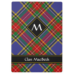 Clan MacBeth Tartan Klembord
