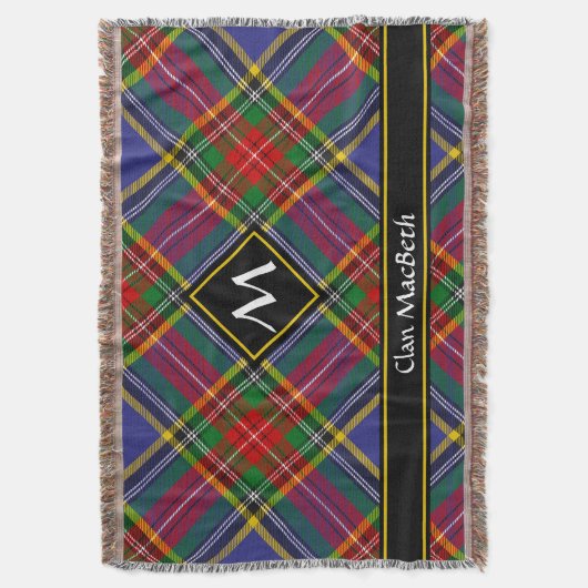 Clan MacBeth Tartan Lancer la couverture (devant Vertical)