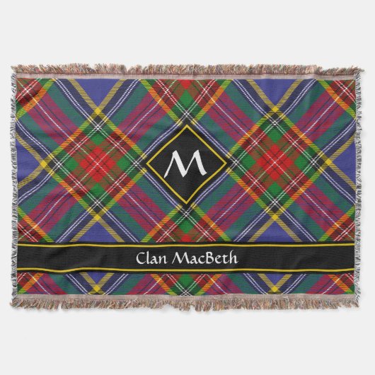 Clan MacBeth Tartan Lancer la couverture (Devant)