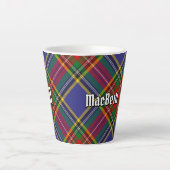 Clan MacBeth Tartan Latte Mug (Devant)