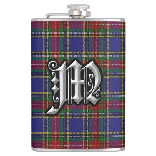 Clan MacBeth Tartan Old Scotland Flask Heupfles (Voorkant)