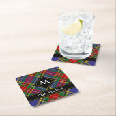 Clan MacBeth Tartan Square Paper Onderzetter (Insitu)