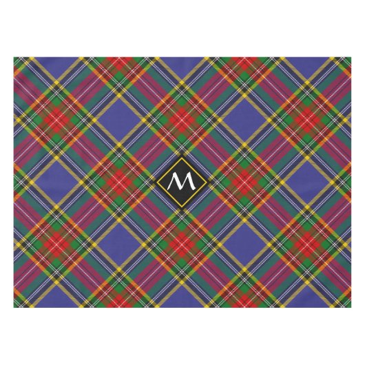 Clan MacBeth Tartan Tablecloth Tafelkleed (Voorkant (Horizontaal))