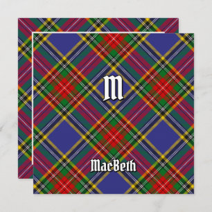 Clan MacBeth Tartan Uitnodiging