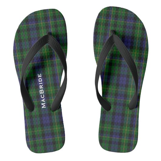 Clan MacBride Gepersonaliseerde Teenslippers (Voetbed)