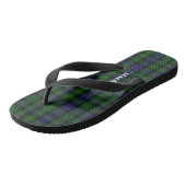 Clan MacBride Gepersonaliseerde Teenslippers (Schuin)