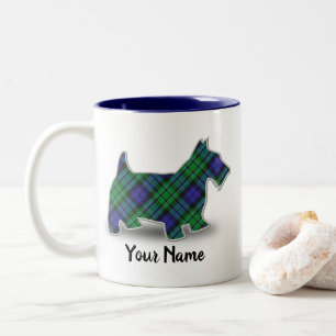 Clan MacCallum Tartan Scottish Terrier Tweekleurige Koffiemok