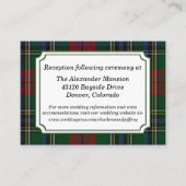 Clan MacClain Plaid Bruiloft Behuizing Kaart (Voorkant)