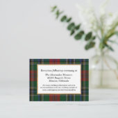 Clan MacClain Tartan Plaid Mariage Carte de boîtie (Debout devant)